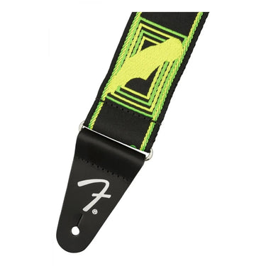 Correa Fender Para Guitarra Neon Monogramed Strap Green Yellow Tahali 0990681307
